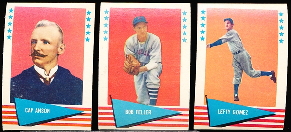 1961 Fleer Baseball Greats- 3 Diff