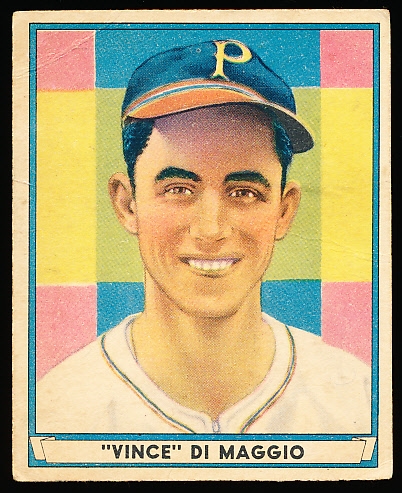 1941 Playball Baseball- #61 Vince Di Maggio, Pirates- Hi# 