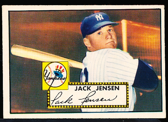 1952 Topps Baserball- #122 Jackie Jensen, Yankees