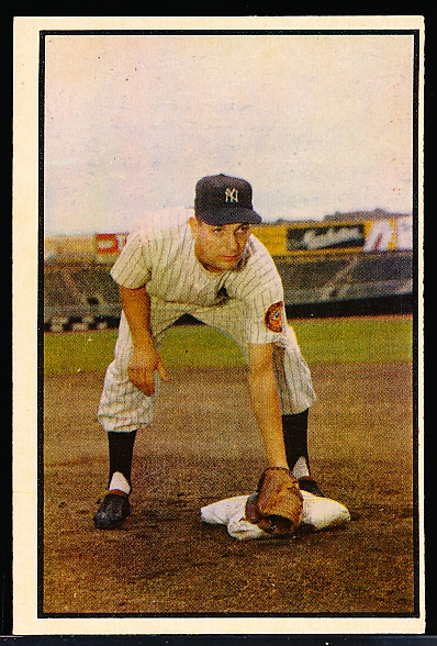 1953 Bowman Bb Color- #136 Jim Brideweser, Yankees- Hi# 