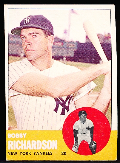 1963 Topps Bb- #420 Bobby Richardson, Yankees