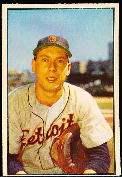 1953 Bowman Bb Color- #6 Ginsberg, Tigers