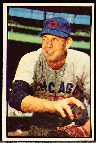 1953 Bowman Bb Color- #110 Bob Rush, Cubs