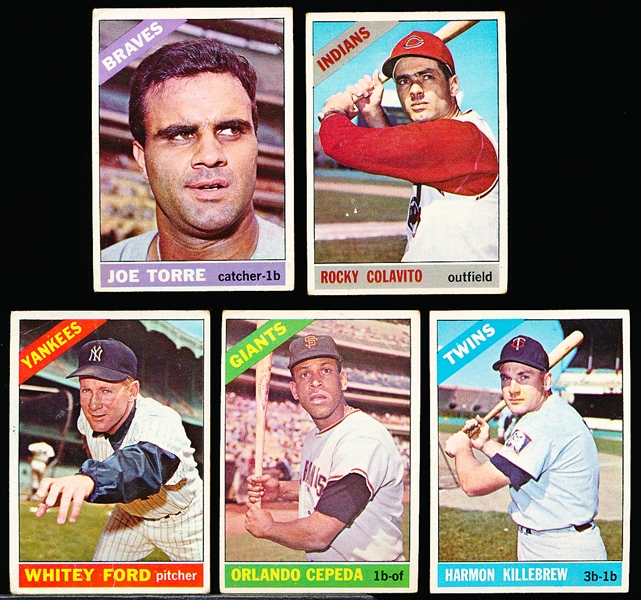 1966 Topps Baseball- 5 Diff