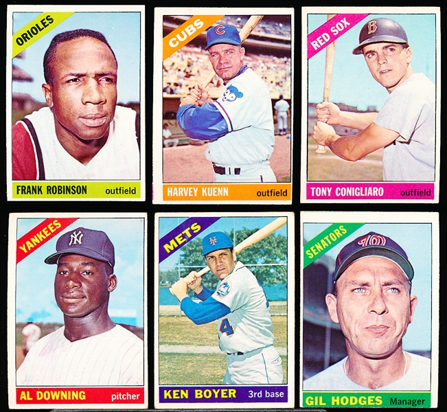 1966 Topps Baseball- 6 Diff