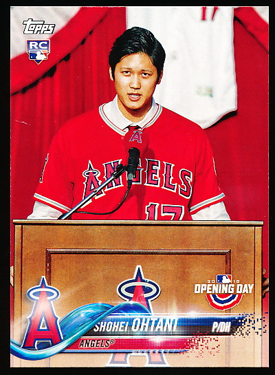 Lot Detail Topps Opening Day Bb Shohei Ohtani Rc Angels