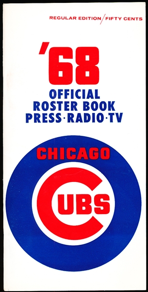 1968 Chicago Cubs Baseball Press/Media Guides- 2 Diff