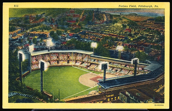 Minsky Bros, & Co. “815, 1B-H2202- Forbes Field, Pittsburgh, Pa.” Linen Postcard