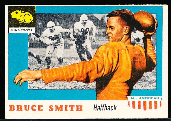 1955 Topps All American Football- #19 Bruce Smith RC, Minn