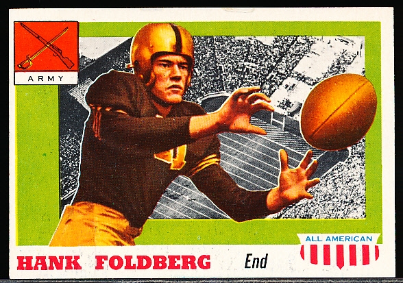 1955 Topps All American Football- #32 Henry Foldberg, Army