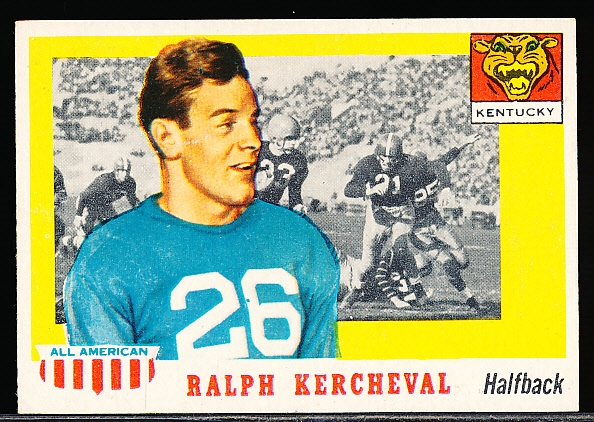 1955 Topps All American Football- #88 Kerchevel, Kentucky