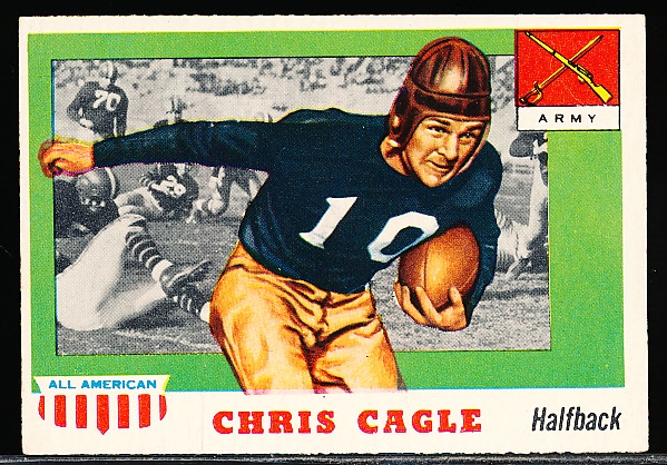 1955 Topps All American Football- #95 Christian Cagle, Army