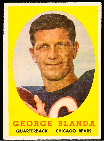 1958 Topps Fb-#129 George Blanda, Bears