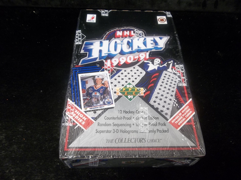 Lot Detail 1990 91 Upper Deck Hockey One High Series Factory Sealed