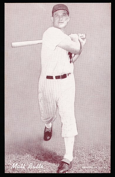 1947-66 Baseball Exhibit- Matt Batts