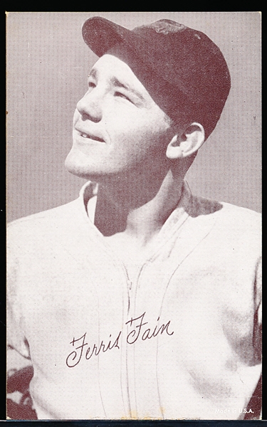 1947-66 Baseball Exhibit- Ferris Fain- Portrait