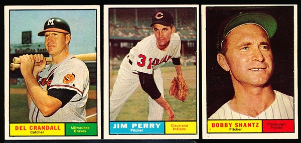 1961 Topps Bb- 15 Cards