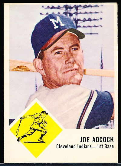 1963 Fleer Baseball- #46 Joe Adcock, Indians- SP!