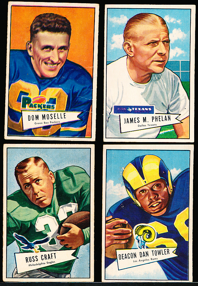 Lot Detail 1952 Bowman Small Football 4 Diff