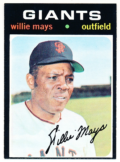 1971 Topps Baseball- #600 Willie Mays, Giants