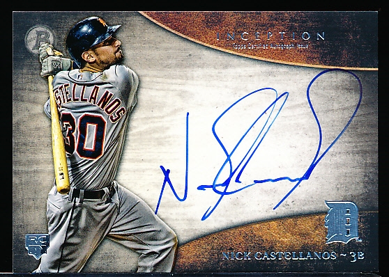 2014 Topps Inception Rookie Autograph- #RA-NC Nick Castellanos, Tigers