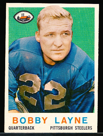 1959 Topps Football- #40 Bobby Layne, Lions