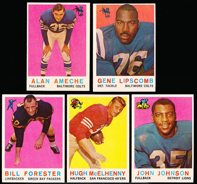 1959 Topps Football- 5 Diff