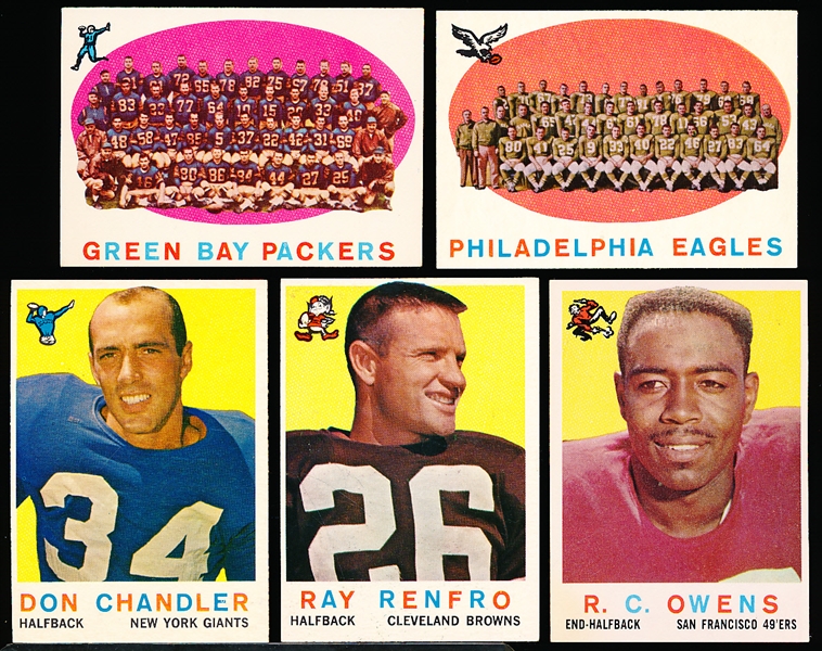 1959 Topps Football- 13 Diff