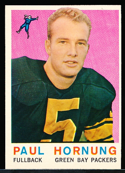 1959 Topps Football- 82 Paul Hornung, Packers