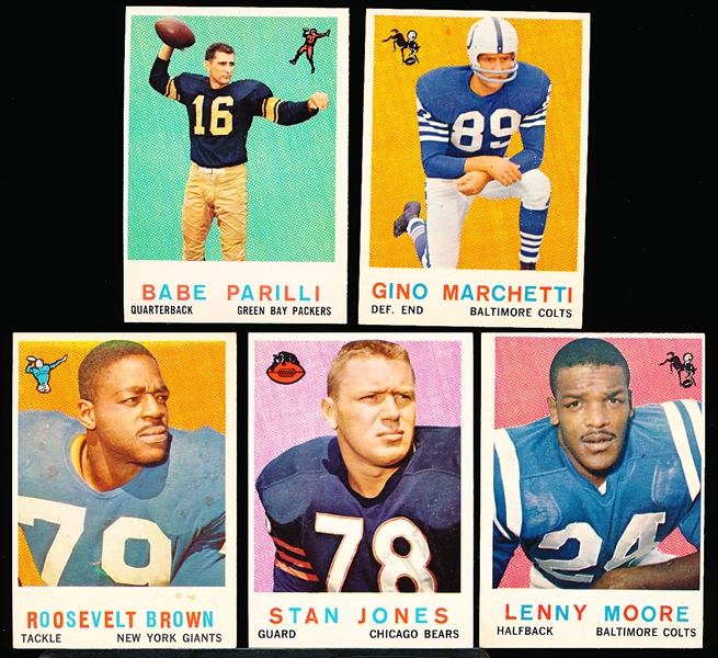 1959 Topps Football- 5 Diff