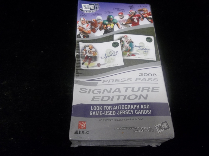 2008 Press Pass SE Football- One Unopened Blaster Box