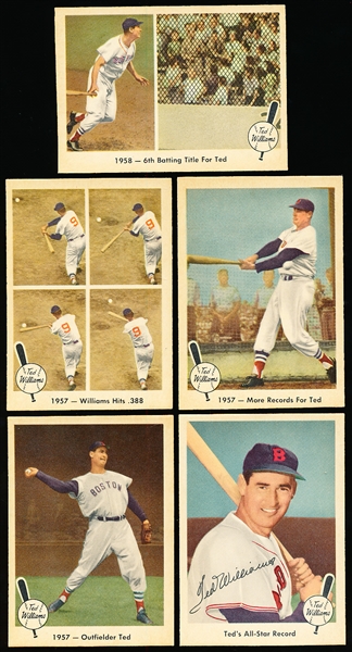 Lot Detail 1959 Fleer Bb Ted Williams 5 Diff