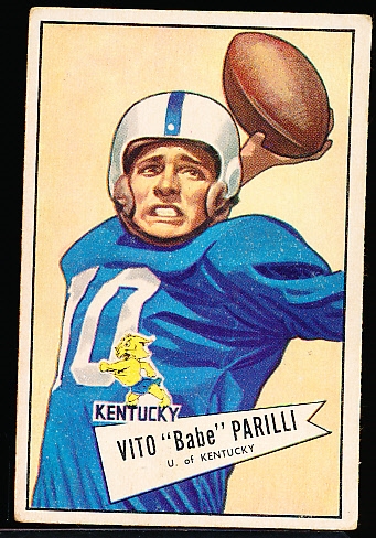 1952 Bowman Football Small- #44 Vito “Babe” Parilli, Packers