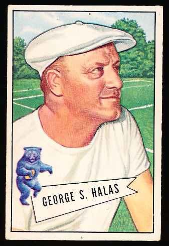 1952 Bowman Football Small- #48 George Halas, Bears