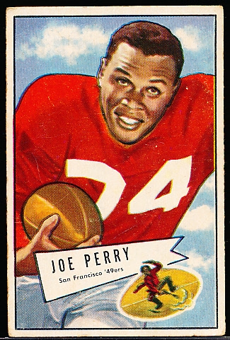 1952 Bowman Football Small- #83 Joe Perry, 49ers