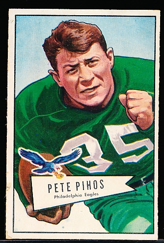 1952 Bowman Football Small- #92 Pete Pihos, Eagles