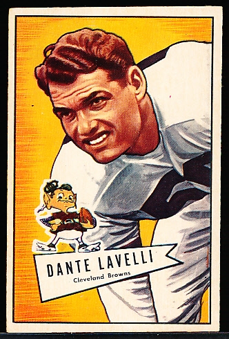 1952 Bowman Football Small- #128 Dante Lavelli, Browns