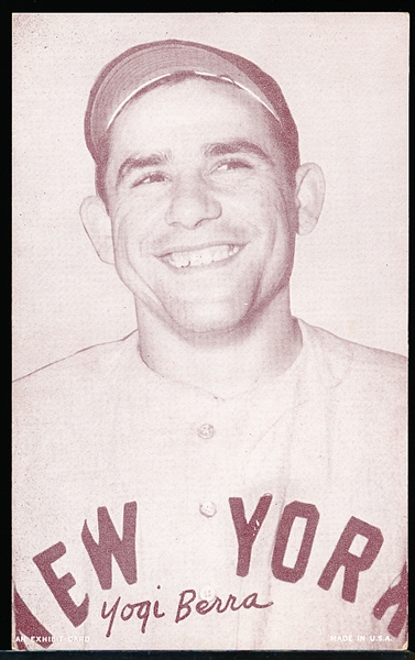 1947-66 Baseball Exhibit- Yogi Berra- “Made in USA” Lower Right Variation