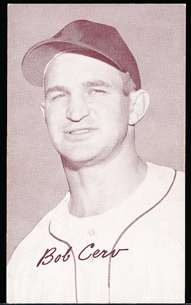 1947-66 Baseball Exhibit- Bob Cerv- Plain Cap Version