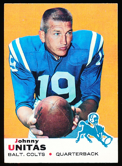 Lot Detail Topps Fb John Unitas Colts