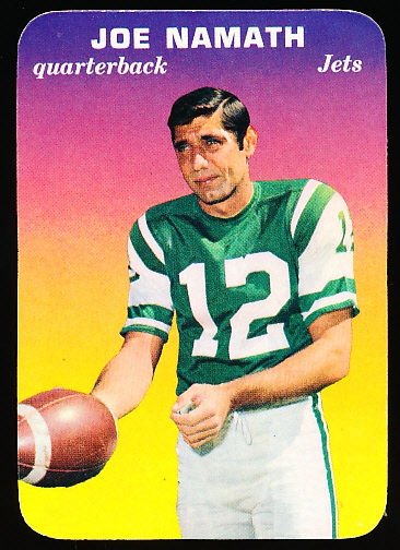 Lot Detail 1970 Topps Football Super Glossy 29 Joe Namath Jets