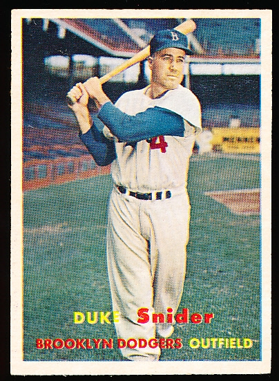 Lot Detail Topps Baseball Duke Snider Dodgers