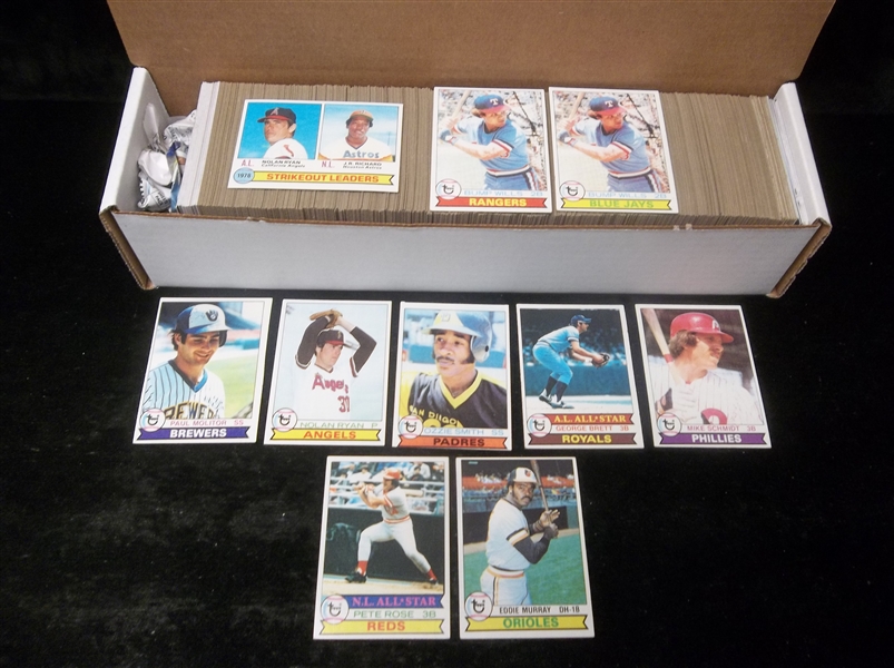 Lot Detail 1979 Topps Baseball Complete Set Of 726