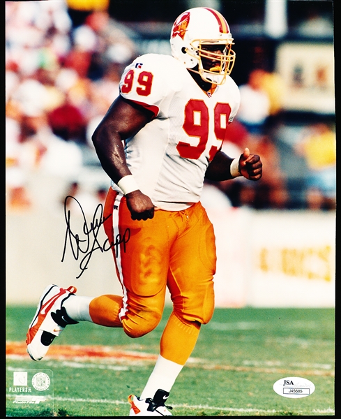 Autographed Warren Sapp Tampa Bay Buccaneers NFL Color 8” x 10” Photo- JSA Certified