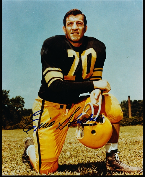 Autographed Ernie Stautner Pittsburgh Steelers NFL Color 8” x 10” Photo