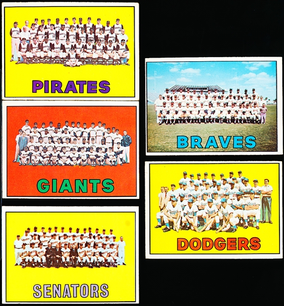 1967 Topps Bb- 5 Diff Team Cards