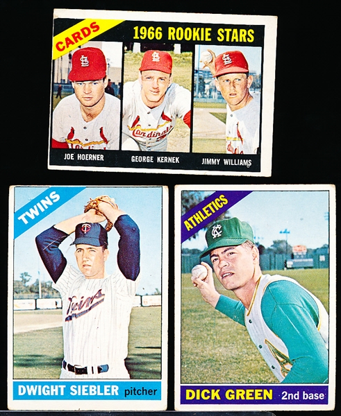 Lot Detail 1966 Topps Bb 3 Diff Hi S