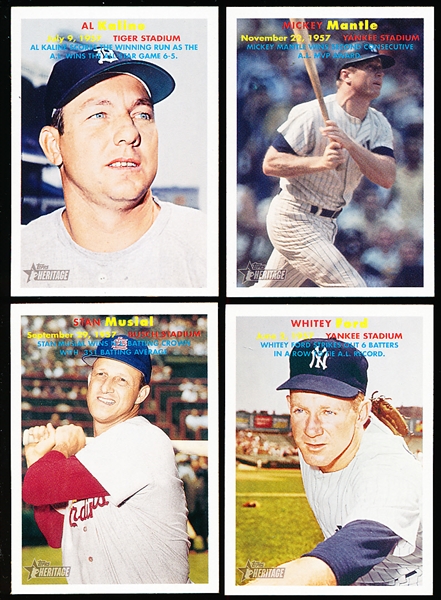 Lot Detail 2006 Topps Heritage Bb Flashbacks Complete Insert Set Of 10