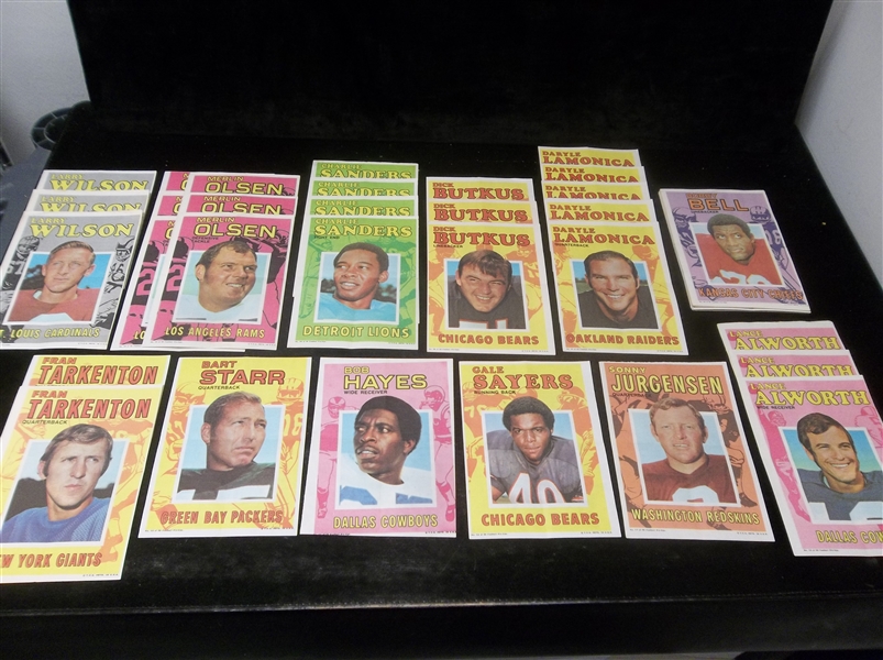 Lot Detail Topps Football Poster Inserts Asst