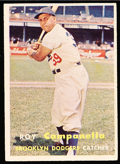 1957 Topps Baseball- #210 Roy Campanella, Dodgers